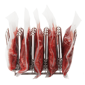 LIPAVI rack holding separated sous vide bags